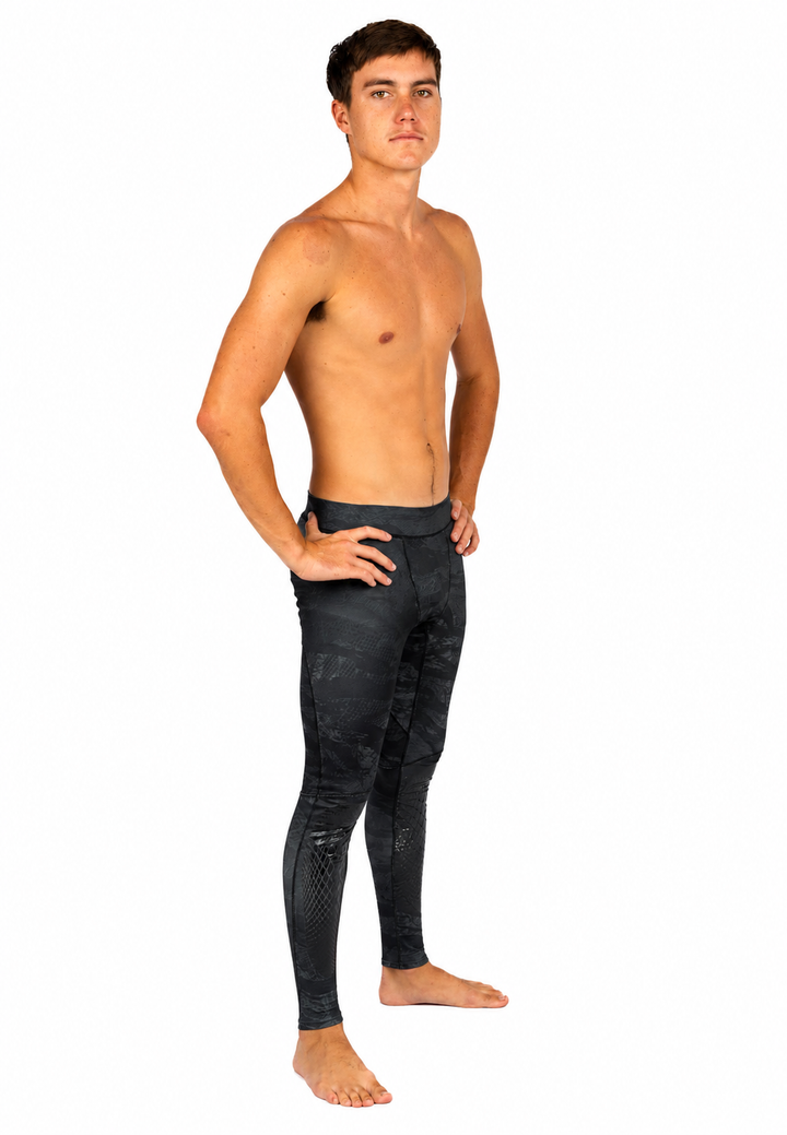 Tropicam Black Lycra Leggings