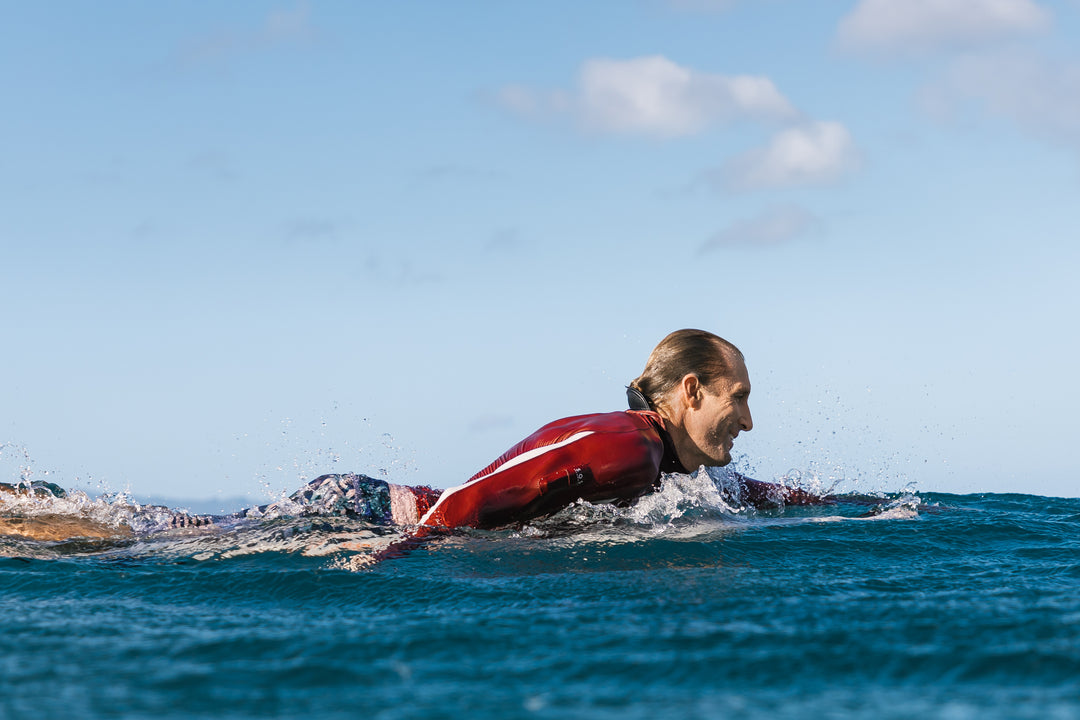 Maroon Carvico Hooded Surf Rashguard