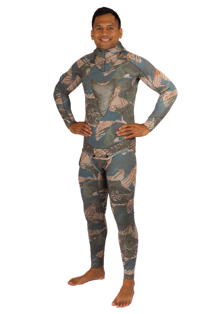 Men’s Hawaiian Brushstroke Spearfishing 1.5mm Wetsuit