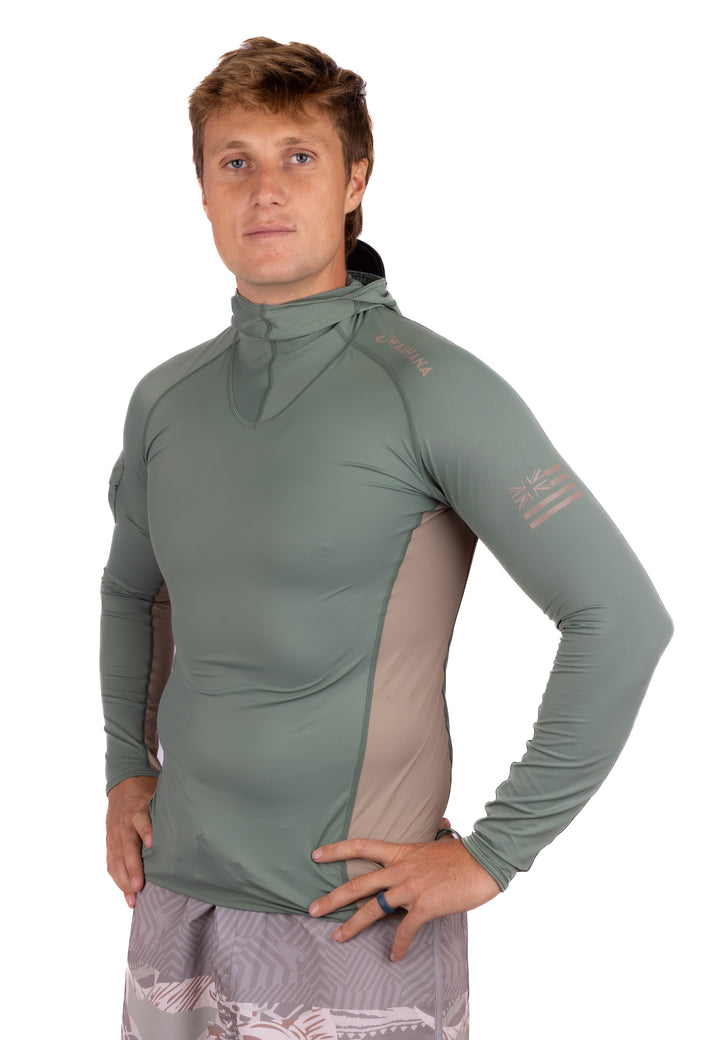 Olive Hooded Voyager Rashguard