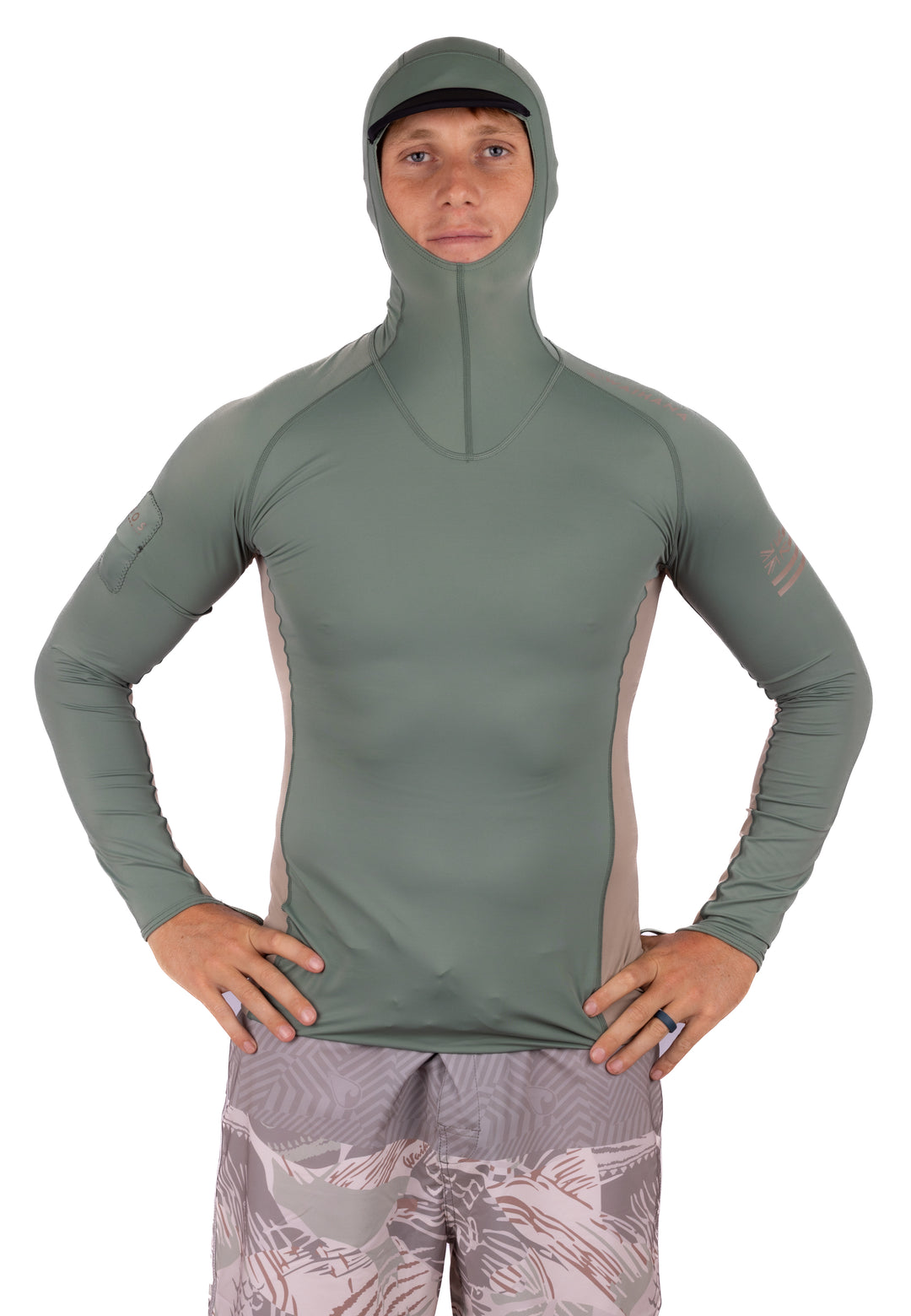 Olive Hooded Voyager Rashguard